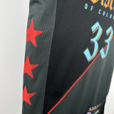 2023-24 Wizards KUZMA #33 Black City Edition Top Quality Hot Pressing NBA Jersey
