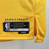 2022-23 Lakers WESTBROOK #0 Yellow Top Quality Hot Pressing NBA Jersey(圆领)