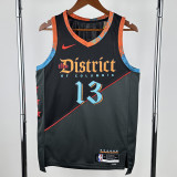 2023-24 Wizards POOLE #13 Black City Edition Top Quality Hot Pressing NBA Jersey