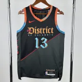 2023-24 Wizards POOLE #13 Black City Edition Top Quality Hot Pressing NBA Jersey