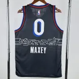 2020-21 76ERS MAXEY #0 Black City Edition Top Quality Hot Pressing NBA Jersey