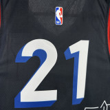2020-21 76ERS EMBIID #21 Black City Edition Top Quality Hot Pressing NBA Jersey