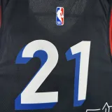2020-21 76ERS EMBIID #21 Black City Edition Top Quality Hot Pressing NBA Jersey