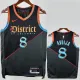 2023-24 Wizards AVDIJA #8 Black City Edition Top Quality Hot Pressing NBA Jersey