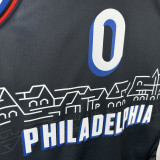 2020-21 76ERS MAXEY #0 Black City Edition Top Quality Hot Pressing NBA Jersey