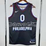 2020-21 76ERS MAXEY #0 Black City Edition Top Quality Hot Pressing NBA Jersey