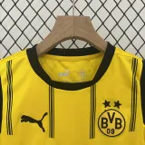 2024-25 Dortmund Home Kids Soccer Jersey