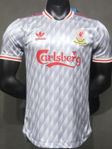 2024-25 LIV Grey Retro Joint Edition Player Version Soccer Jersey