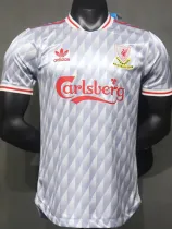 2024-25 LIV Grey Retro Joint Edition Player Version Soccer Jersey