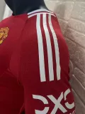2024-25 Man Utd Home Long Sleeve Player Version Soccer Jersey (长袖球员)