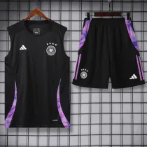 2024-25 Germany Black Tank top and shorts suit