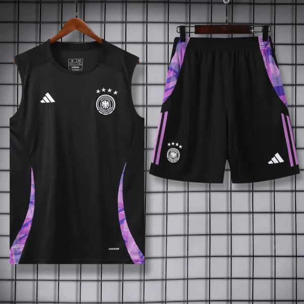 2024-25 Germany Black Tank top and shorts suit
