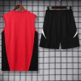 2024-25 Man Utd Red Tank top and shorts suit