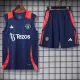 2024-25 Man Utd BlueTank top and shorts suit