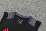 2024-25 Man Utd Black Tank top and shorts suit