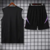 2024-25 Germany Black Tank top and shorts suit