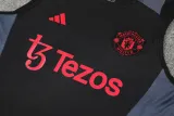 2024-25 Man Utd Black Tank top and shorts suit