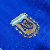 1994 Argentina Away Retro Soccer Jersey (钢印纹)