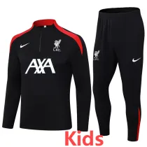 2024-25 LIV Black Kids Half Pull Tracksuit (童装)(半拉链)