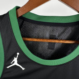 2022-23 Celtics HOLIDAY #4 Black Top Quality Hot Pressing NBA Jersey (Trapeze Edition) 飞人版