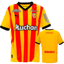 2024-25 RC Lens Home Print Sponsor Fans Soccer Jersey