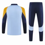 2024-25 RMA Blue Yellow Half Pull Tracksuit (半拉链)