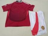 2024-25 Man Utd Home Kids Soccer Jersey