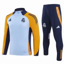 2024-25 RMA Blue Yellow Half Pull Tracksuit (半拉链)