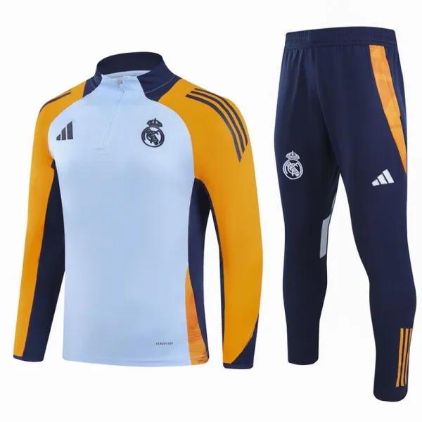 2024-25 RMA Blue Yellow Half Pull Tracksuit (半拉链)