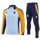 2024-25 RMA Blue Yellow Half Pull Tracksuit (半拉链)