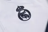 2024-25 RMA White Half Pull Tracksuit (半拉链)