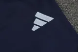 2024-25 RMA White Half Pull Tracksuit (半拉链)