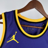 2022-23 LAKERS JAMES JR. #9 Purple Top Quality Hot Pressing NBA Jersey (Trapeze Edition) 飞人版