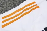 2024-25 RMA White Half Pull Tracksuit (半拉链)