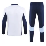 2024-25 RMA White Half Pull Tracksuit (半拉链)