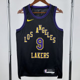 2022-23 LAKERS JAMES JR. #9 Black City Edition Top Quality Hot Pressing NBA Jersey