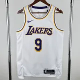 2022-23 Lakers JAMES JR. #9 White Top Quality Hot Pressing NBA Jersey(圆领)