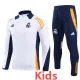 2024-25 RMA White Kids Half Pull Tracksuit (童装)(半拉链)