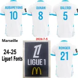 2024-25 Marseille Home Player Version Soccer Jersey