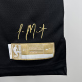 2023-24 Grizzlies MORANT #12 Black Glory Edition Top Quality Hot Pressing NBA Jersey 荣耀版
