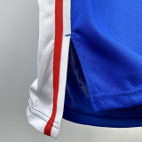 2022-23 76ERS GEORGE #8 Blue Top Quality Hot Pressing NBA Jersey (V领）