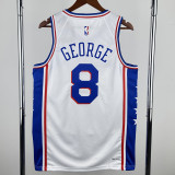 2022-23 76ERS GEORGE #8 White Top Quality Hot Pressing NBA Jersey