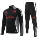 2024-25 Man Utd Black Half Pull Tracksuit (半拉链)