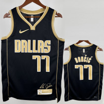 2023-24 Dallas Mavericks DONCIC #30 Black Glory Edition Top Quality Hot Pressing NBA Jersey 荣耀版
