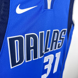 2022-23 Dallas Mavericks THOMPSON #31 Blue Away Top Quality Hot Pressing NBA Jersey