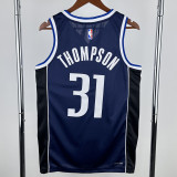2022-23 Dallas Mavericks THOMPSON #31 Royal Blue Top Quality Hot Pressing NBA Jersey (Trapeze Edition)飞人版