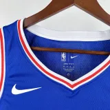 2022-23 76ERS GEORGE #8 Blue Top Quality Hot Pressing NBA Jersey (V领）