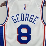 2022-23 76ERS GEORGE #8 White Top Quality Hot Pressing NBA Jersey
