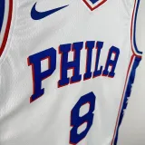 2022-23 76ERS GEORGE #8 White Top Quality Hot Pressing NBA Jersey