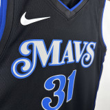 2023-24 Dallas Mavericks THOMPSON #31 Black City Edition Top Quality Hot Pressing NBA Jersey(V领)